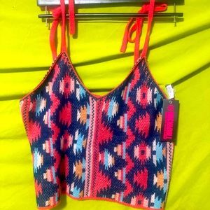 Rock&Roll Denim knitted tank top